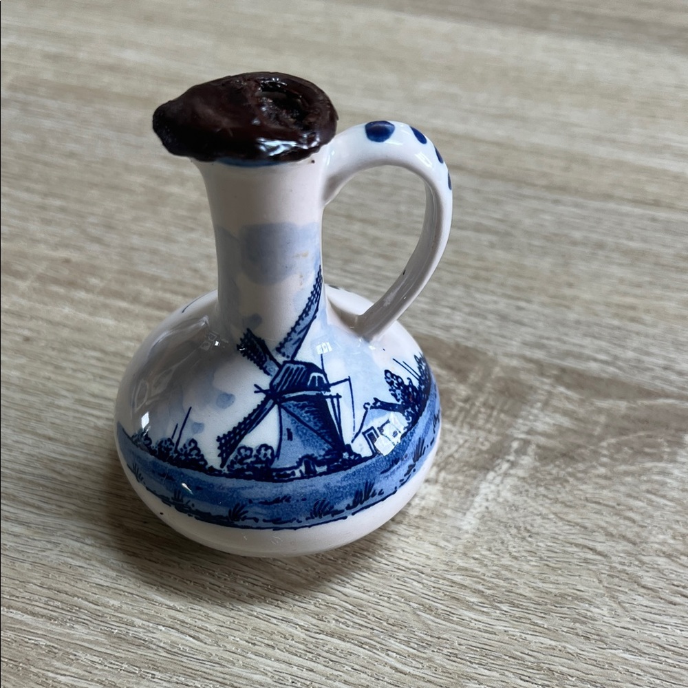 Holland delft blue vintage pitcher